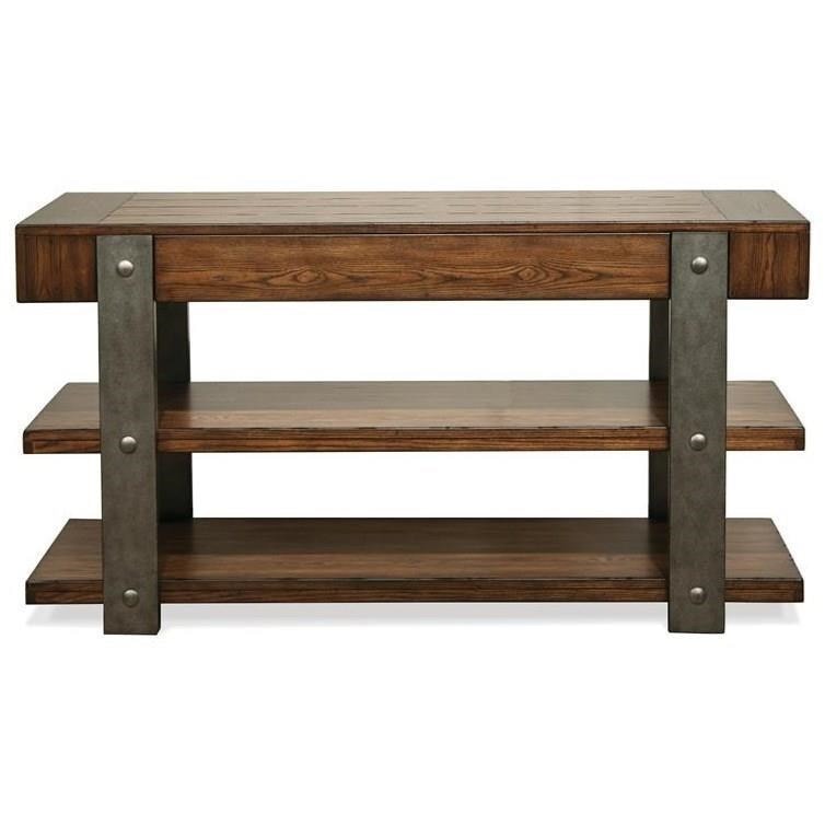 urban rustic furniture kind riverside furniture ingram urban rustic drawer sofa table howell urban rustic furniture kind riverside furniture ingram urban rustic drawer sofa table howell